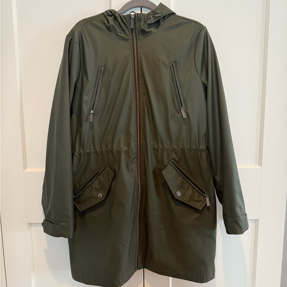 Michael Kors Green Raincoat